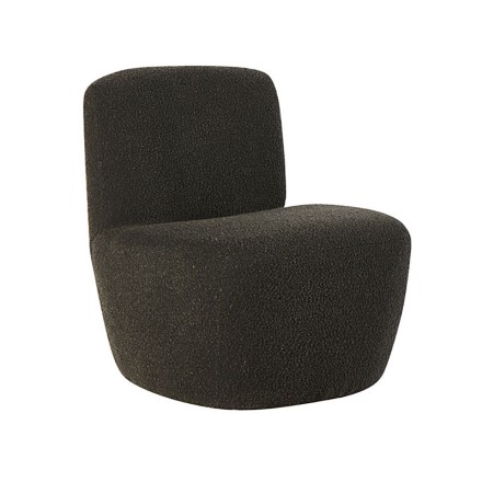 Fauteuil décoratif tissu - Guss anthracite